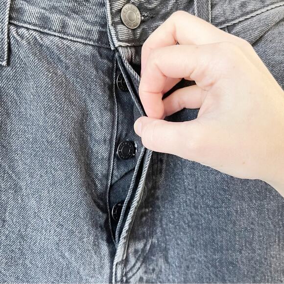 NWT Everlane The Curvy 90’s Cheeky Straight Jeans Washed Black Sz 31 - Picture 5 of 10